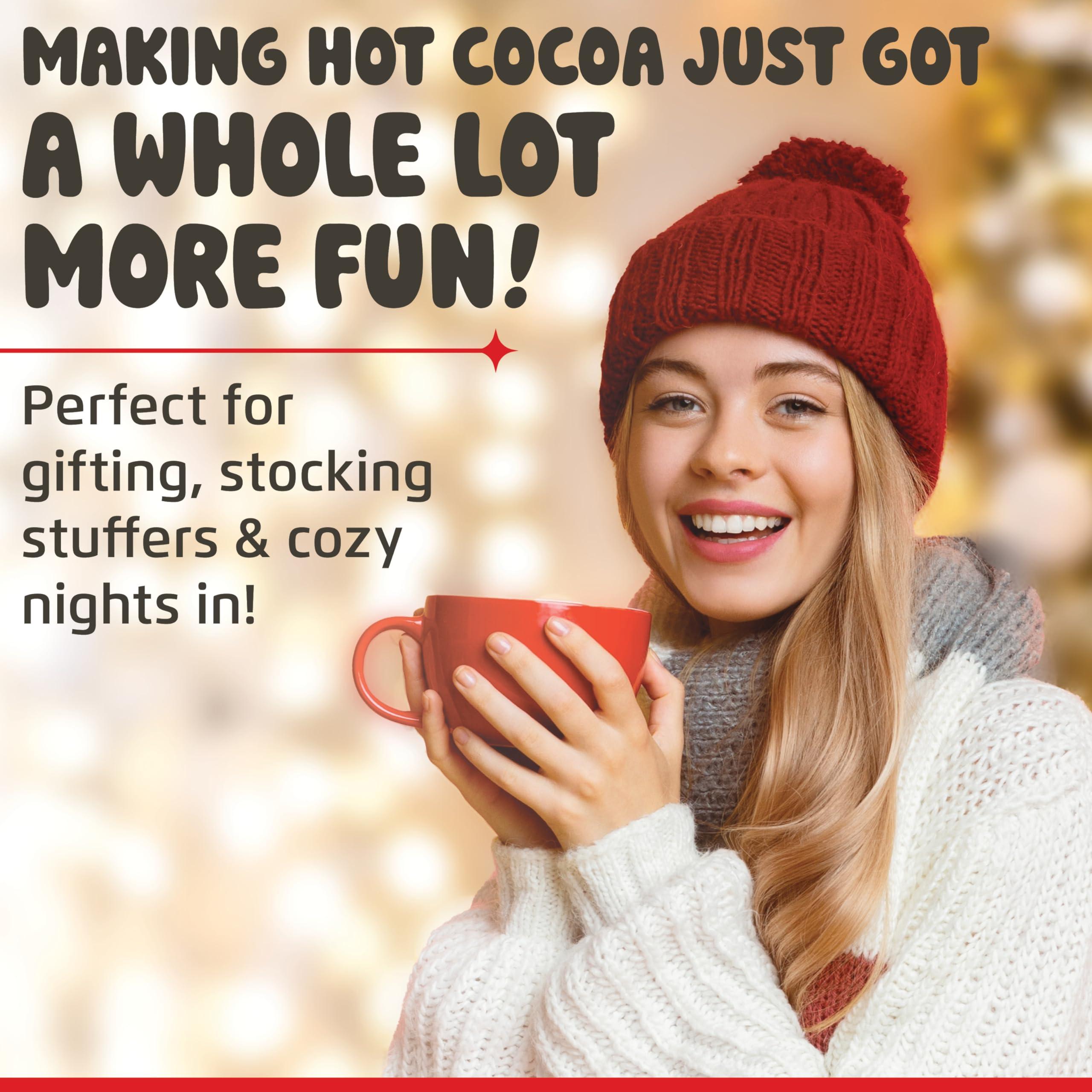 Chocolate Works Hot Chocolate Bombs by Chocolate Works | Premium Hot Cocoa Bombs with Marshmallows | Made with Real Milk Chocolate, Dark Chocolate and White Chocolate | Pack of 3 Cocoa Bombs