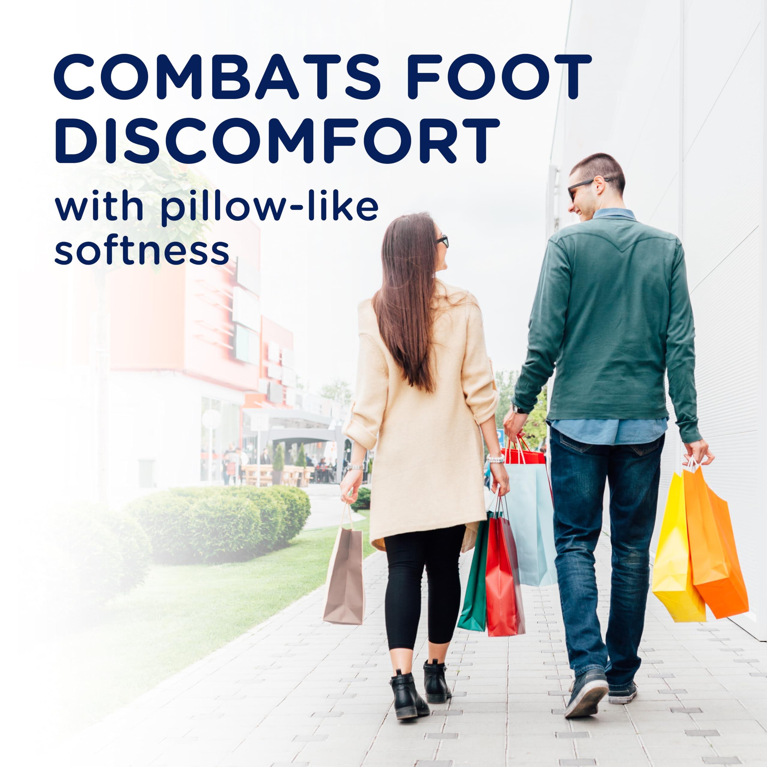 Dr. Scholl\'s Dr. Scholl\'s Cushy Comfort with Memory Foam Insoles, Full-foot Responsive Cushioning, Relieves Pressure, Slim Design, Trim Inserts to Fit Shoes, Unisex, Men\'s Shoe Size 7-13 Women\'s 5-10, 1 Pair