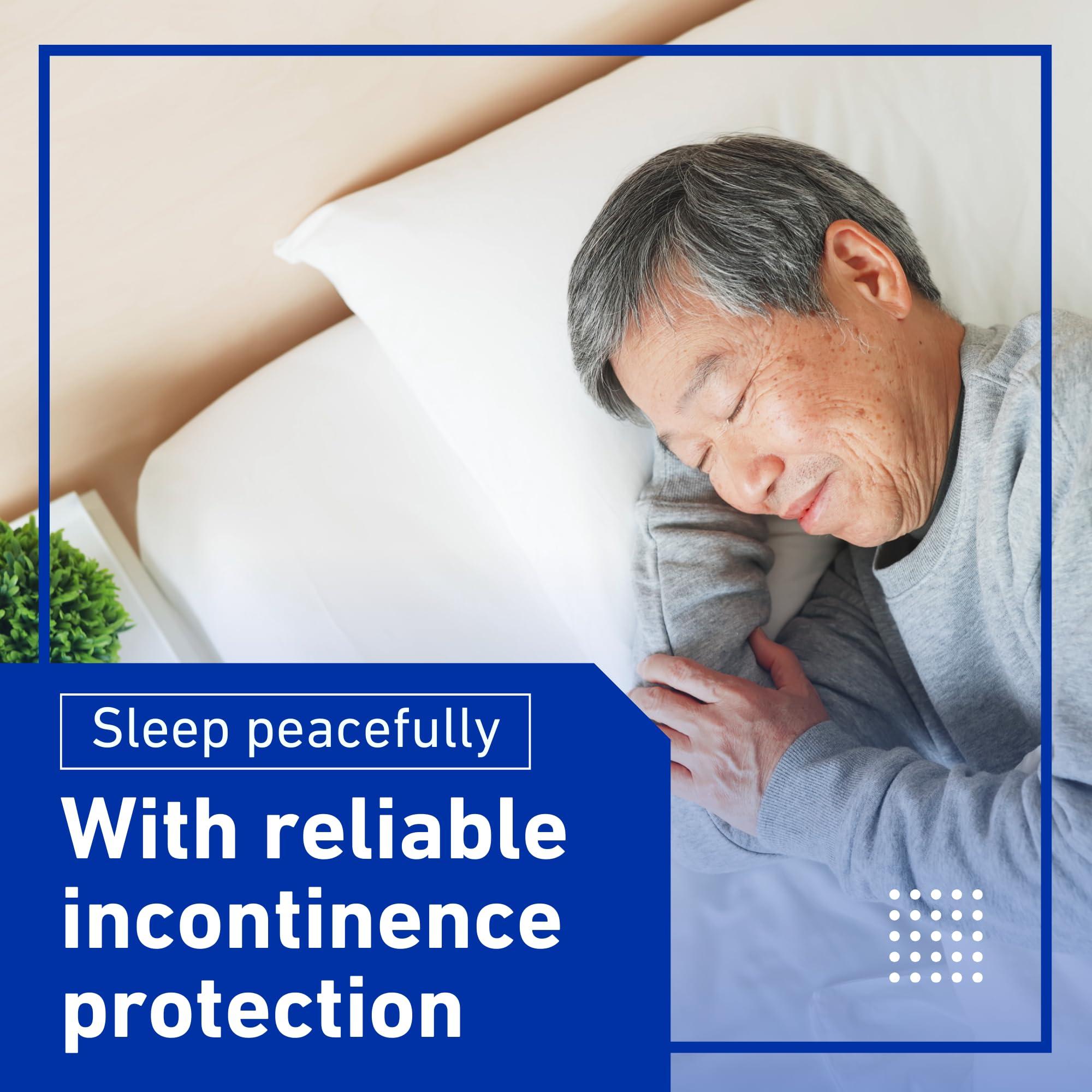 Afex Afex Night Time Incontinence Management System - Incontinence Supplies with Standard Briefs with High Style Receptacle, Accessories & Extra Capacity Bed Bag - L (for 36-38 Waist)