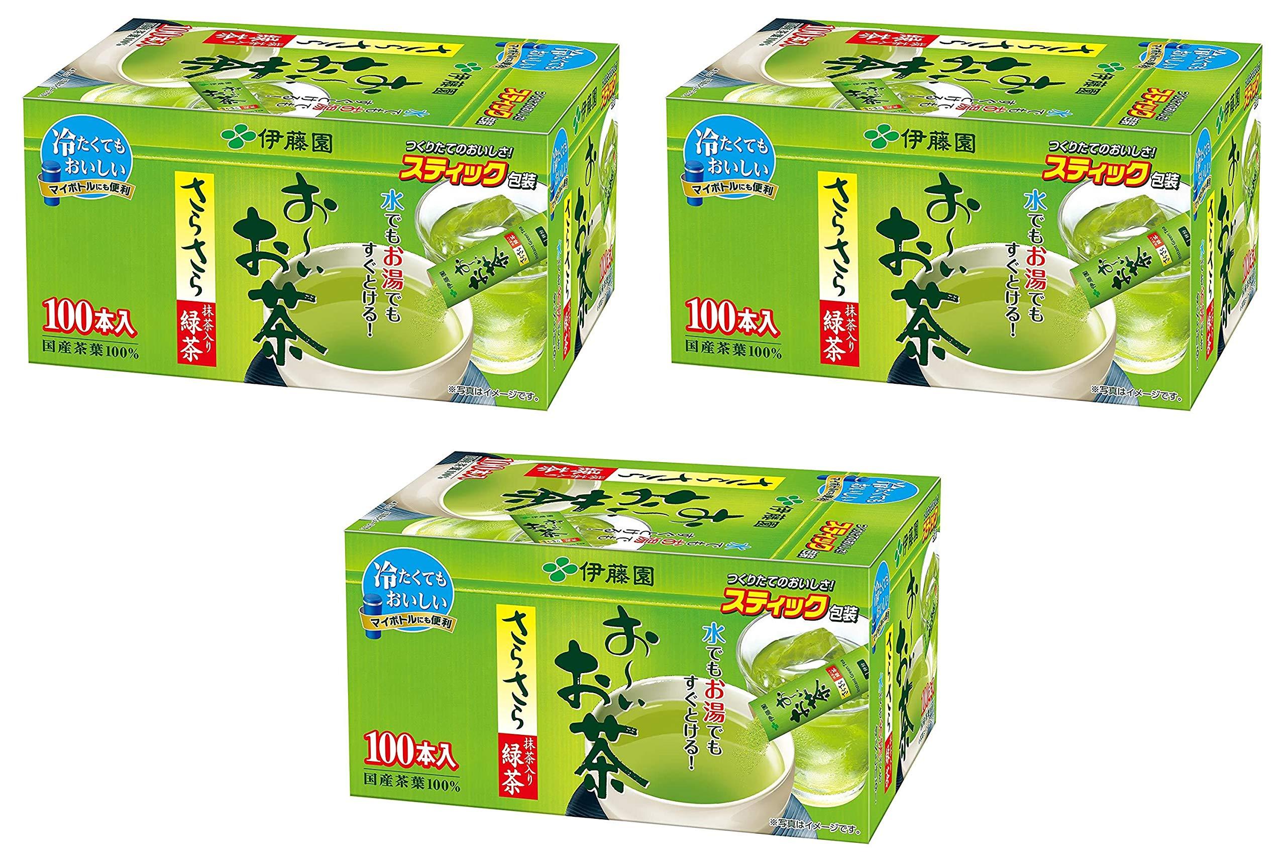 Ito En Oi Ocha Ito En Oi Ocha Japanese Green Tea, Macha blend, pack of 100 [Japan Import] Pack of 3