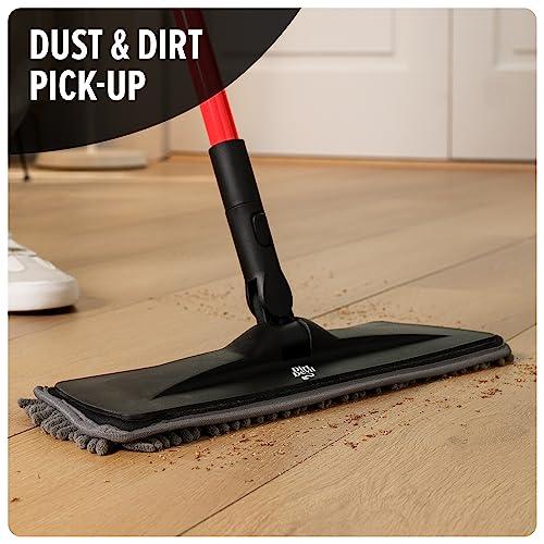 Dirt Devil Dirt Devil Dust Mop Replacement Pads, Pack of 2, Hardwood Floor Sweeper, Reusable Microfiber Dust Mop Pad, Multi-Surface Cleaner, AD52400, Grey