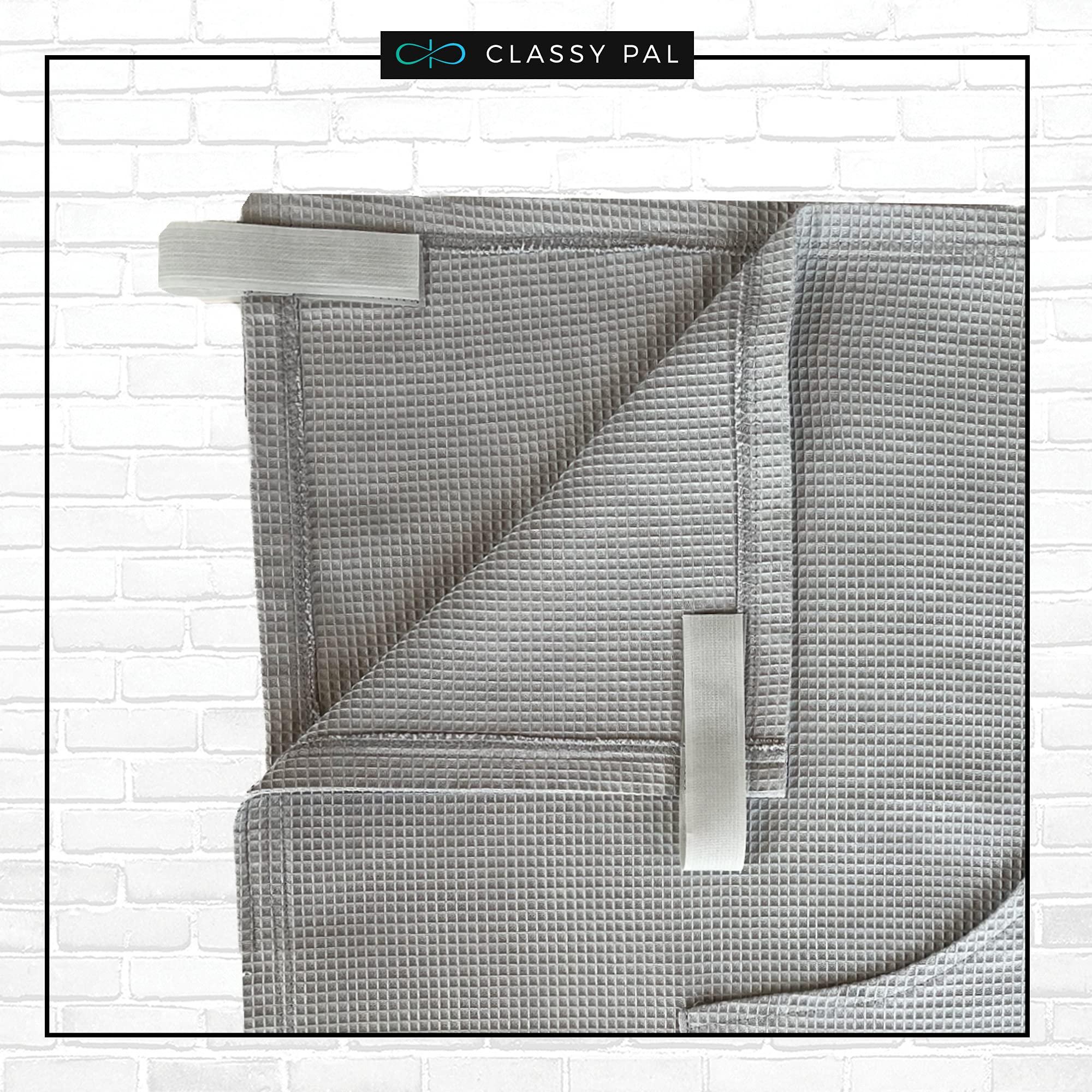 Classy Pal Classy Pal Lightweight Wheelchair Blanket, Waffle Weave Soft Blanket, 106cm L & 99cm W, Wheelchair Accessories, Grey Blanket, Elderly Gifts