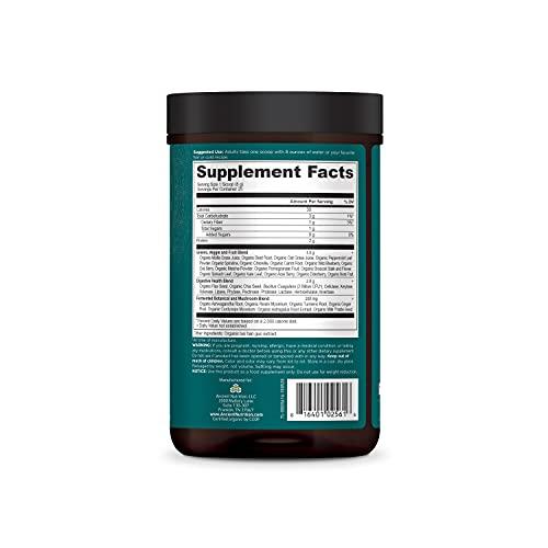 Ancient Nutrition Super Greens Powder by Ancient Nutrition, Organic Superfood Powder with Probiotics Made with Spirulina, Chlorella, Matcha, and Digestive Enzymes, 25 Servings, 7.5oz