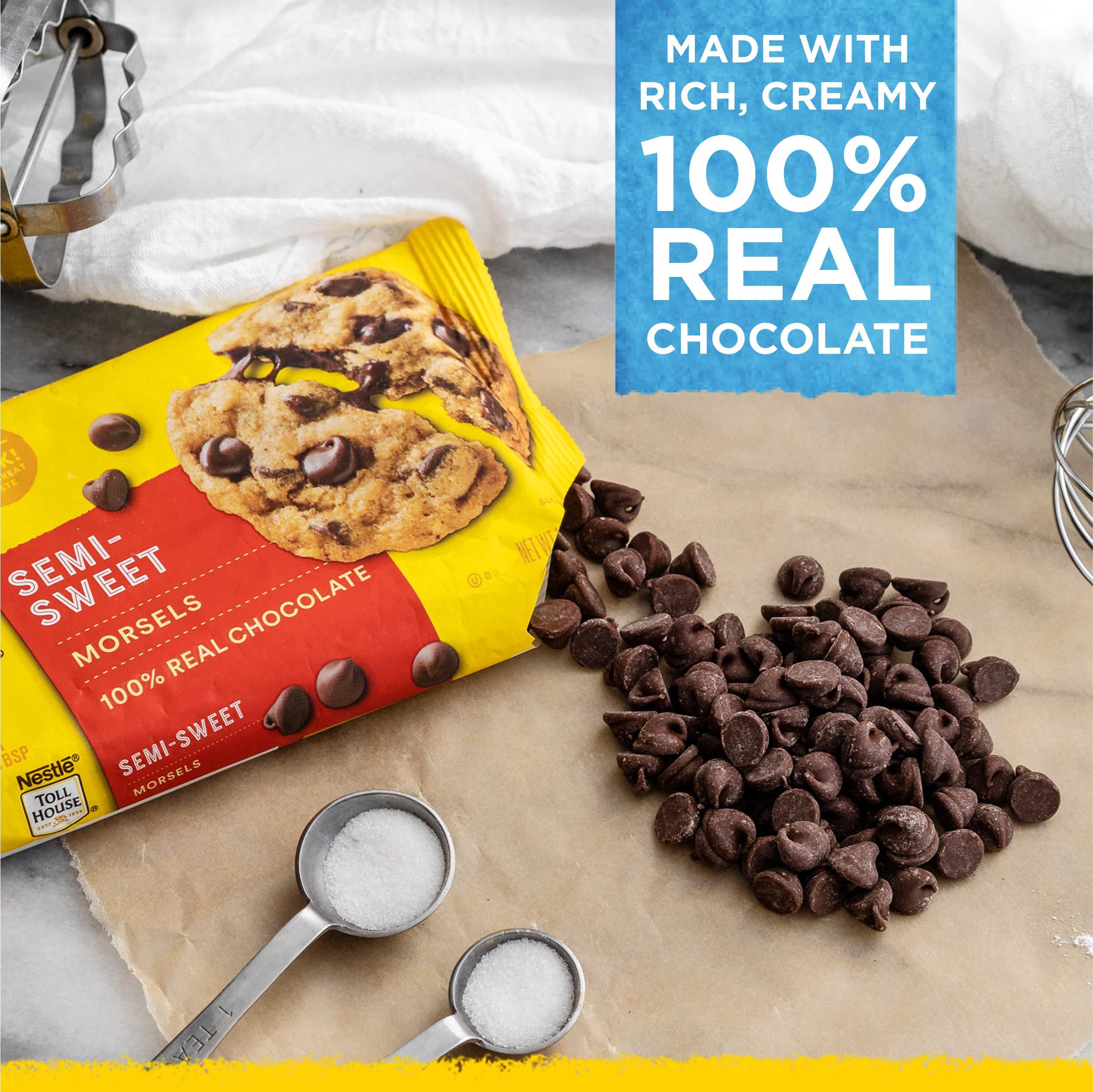 Nestle Nestlé Toll House Chocolate Chips, Pack of 3 – Includes Two, 12 oz. Bags of Semi-Sweet Chocolate Chips and One, 10 oz. Bag of Dark Chocolate Chips