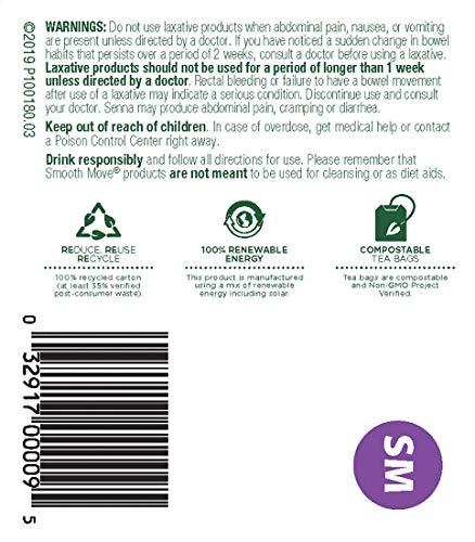 Traditional Medicinals Herb Tea, Smooth Move, 16 bag ( Value Bulk Multi-pack)