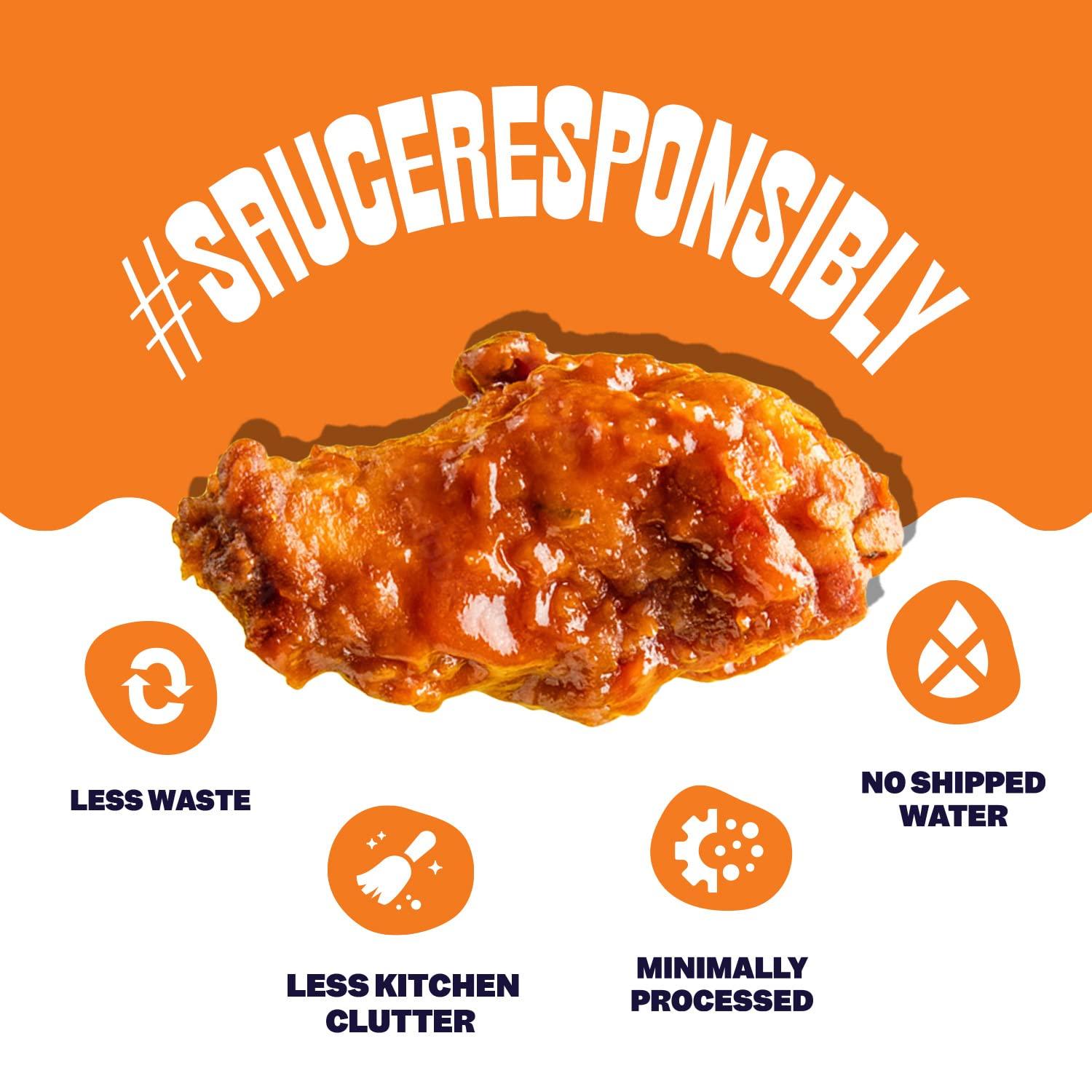 AWSM Sauce AWSM Sauce Chesapeake Fire Powdered Sauce | Savory and Spicy Hot Sauce, Just Add Water, Low Waste, Delicious and Sustainable Powdered Fire Sauce | Starter Kit, 1 Jar & 3 Sauce Packets