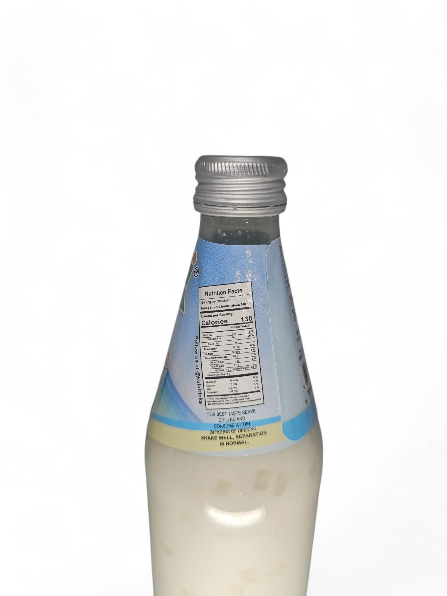 KUII Kuii Premium Coconut Milk Drink With Nata de Coco 12 Case Pack Original Flavor 485 Ml-16.3 Oz