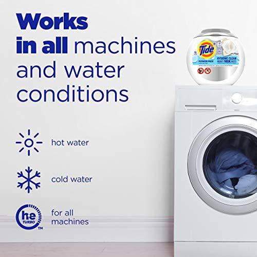 Tide Tide Hygienic Clean Heavy Duty 10x Free Power PODS Laundry Detergent, 63 count, Unscented, For Visible and Invisible Dirt