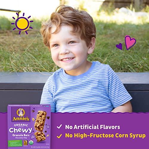Annie's Homegrown Annie's Organic Chewy Granola Bars, Chocolate Chip, 6 Bars, 5.34 oz