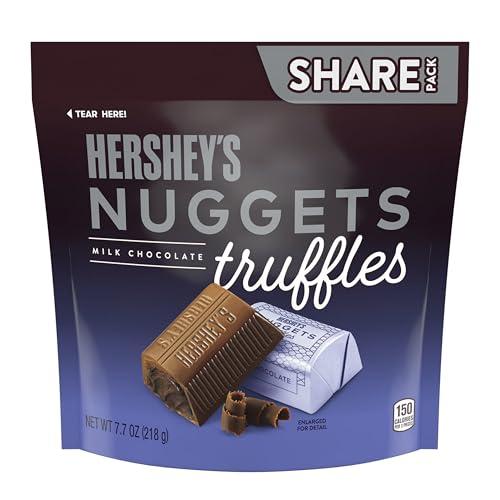 HERSHEY'S HERSHEYS MILK CHOCOLATE NUGGETS TRUFFLES SHARE PACK STAND UP BAG