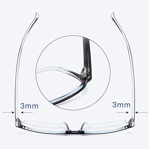 ACXZ Computer Glasses Blue Light Blocking for Men and Women, Aviator Reading Glasses, Oversized Fashion Anti-UV Reader Eyeglasses