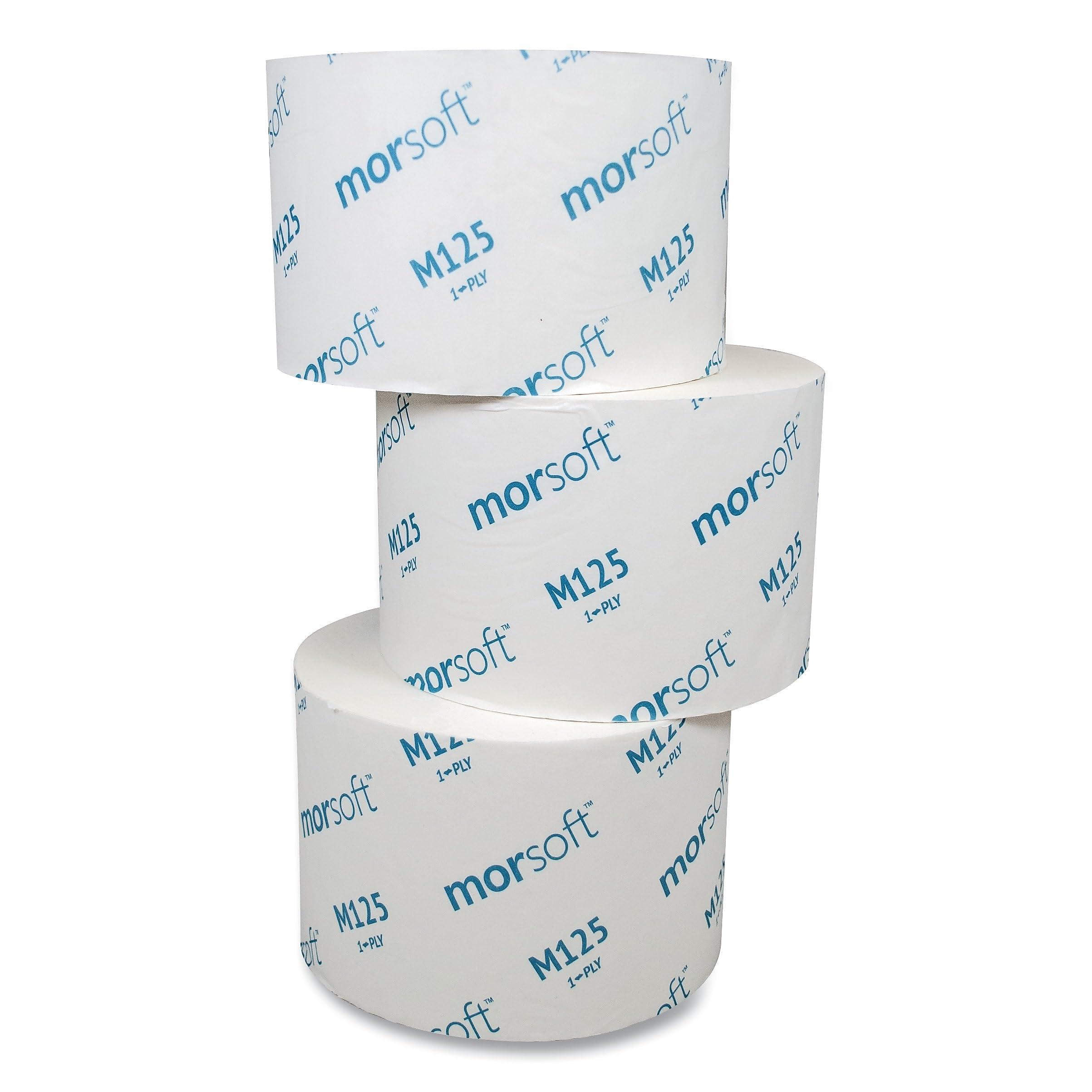MORM125 Morcon M125 Millennium Ultra Bath Tissue 1-Ply 2500 Sheets 7/8-Inch Core 24 Rolls/Carton