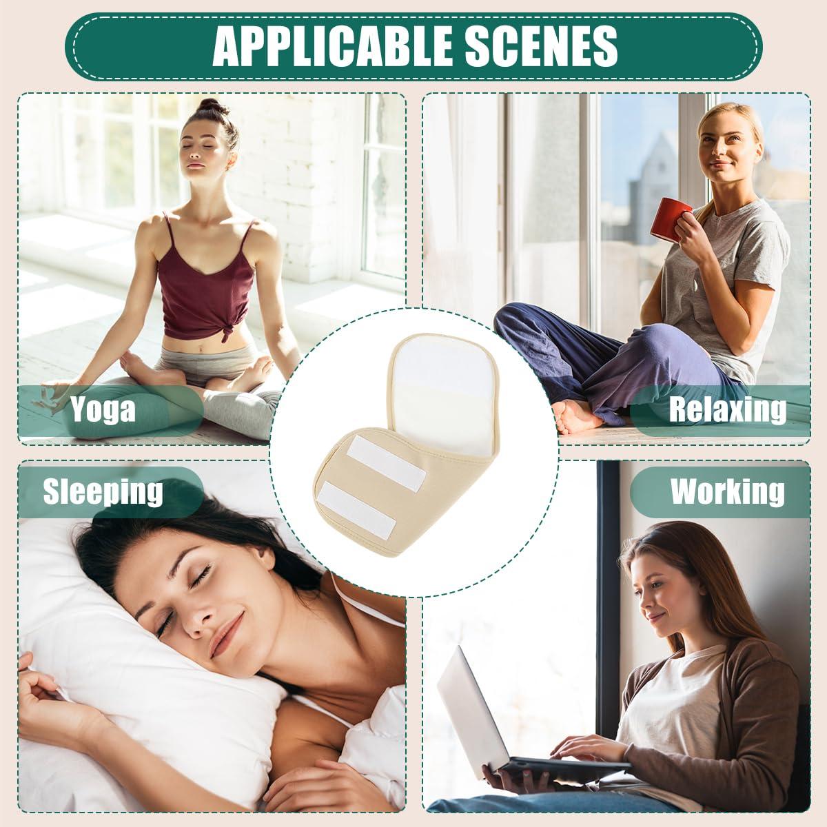 Tzgsonp 4Pcs Castor Oil Wrap Pack for Foot Ankle, Castor Oil Foot Wrap, Castor Oil Foot Compress Wrap, Organic Castor Oil Foot Wrap, Castor Oil Wrap Organic Cotton Flannel, Reusable Castor Oil Compress Pad