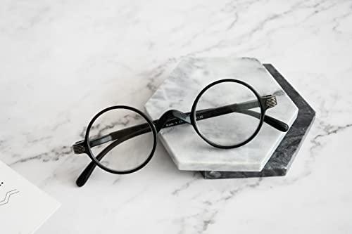 Eyekepper Eyekepper Round Reading Glasses a Little Large than Vintage Professor Oval Readers (Black,+3.75)