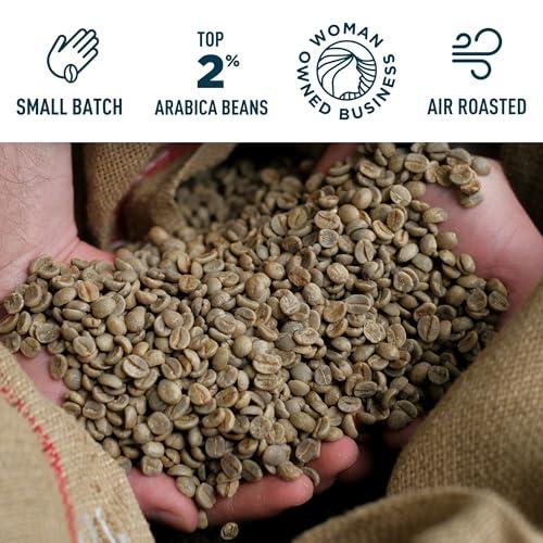 Door County Coffee & Tea Co. Door County Coffee German Chocolate Cake Flavored Coffee Whole Bean | 10 oz Bag | Flavored Whole Bean Coffee Medium Roast | 100% Specialty Arabica Coffee | Flavored Gourmet Coffee | German Chocolate Cake