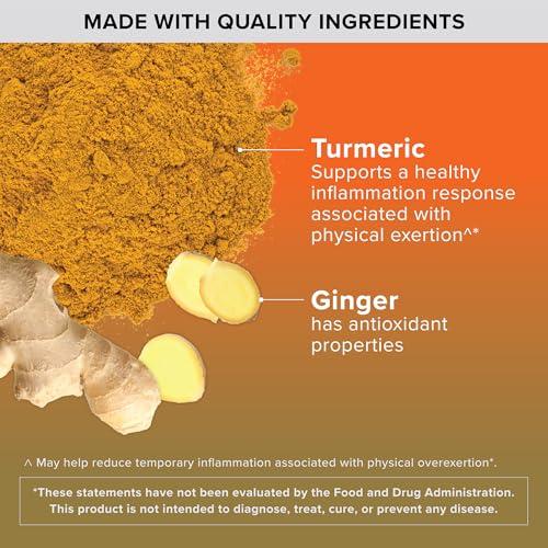 Qunol Qunol Turmeric and Ginger Capsules, 1000mg Turmeric Supplement, Ultra High Absorption to Support Joint Health, #1 Doctor Recommended Form of Turmeric Curcumin, 120 Count (Pack of 1)