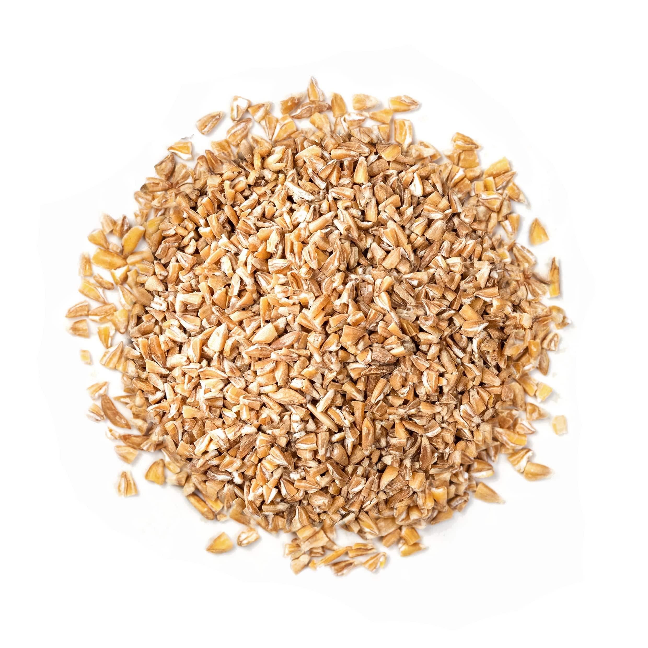 Food to Live Food to Live Organic Italian Steel Cut Farro Non-GMO, Cracked Pearled Wheat Grain, Non-Irradiated, Vegan, Bulk. Easy to Cook. Rich in Fiber, Protein. Perfect for Cereal, Porridge, Soups, Salads