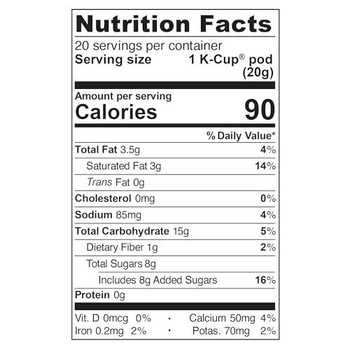 Caribou Coffee Caribou Coffee Caramel Comfort Oatmilk Latte, One Step Latte Single Serve Keurig K-Cup Pods, 20-Count Box