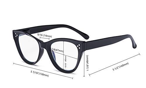 Eyekepper Eyekepper Large Cateye Design Reading Glasses Oversized Readers for Women Reading - Red +3.00