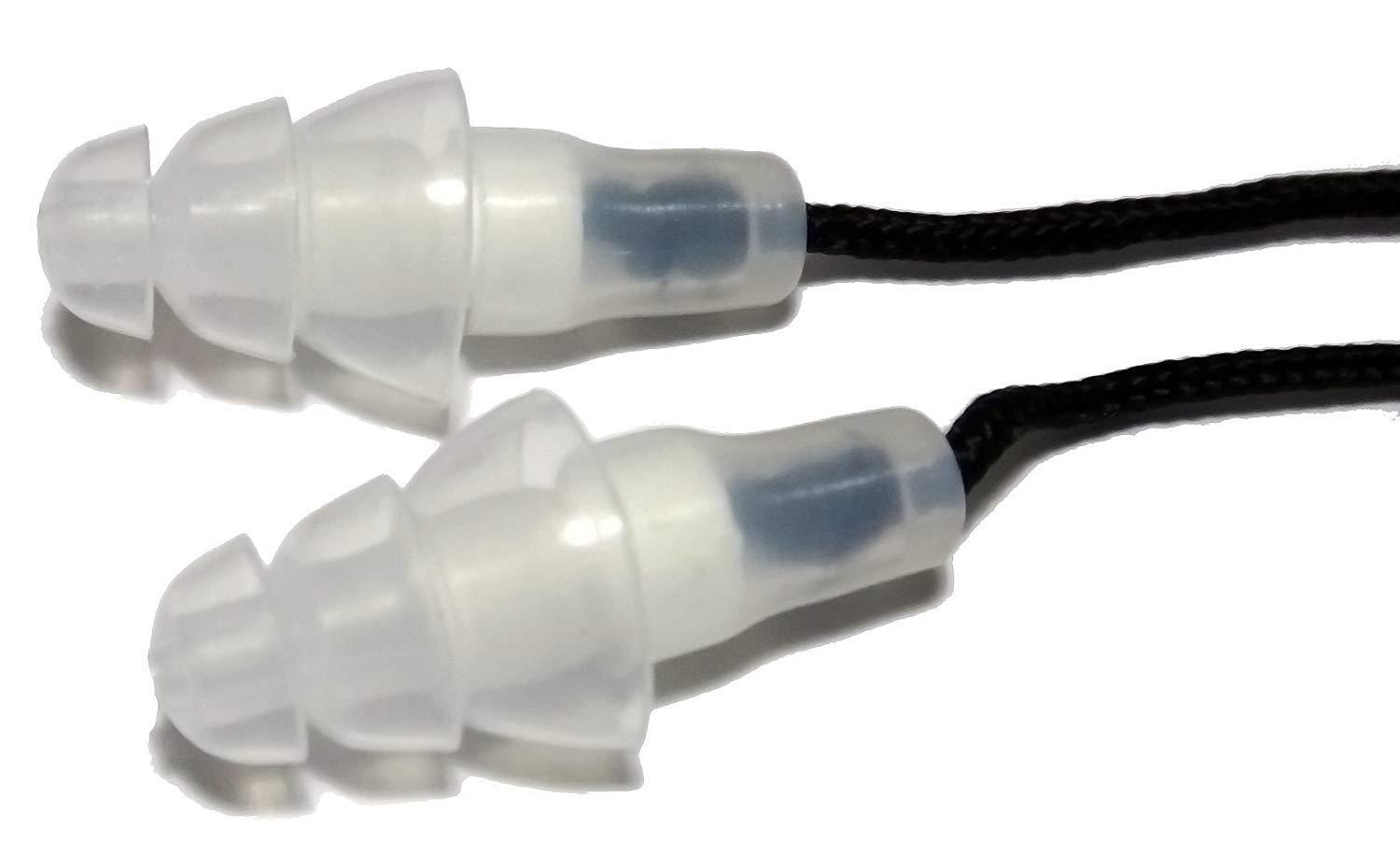 LIVEMUS!C LiveMus!c HearSafe Ear Plugs - High Fidelity Earplugs for Musician, Concert, Drummer, DJ & Clubbing - Reusable, Comfortable - Noise Protection, Cancelling (Large Size) Transluscent White