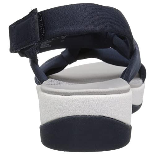 Optigard Women\'s Flat Orthopedic Arch Support Reduces Pain Comfy Sandal, Casual Non-Slip Comfy Adjusting Ankle-Strap Beach Walking Sandals with Arch Support (12,Blue,Female)