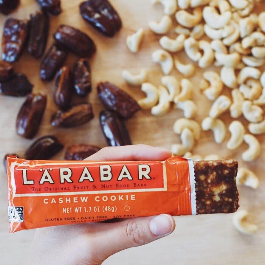 LÄRABAR Larabar Cashew Cookie, Gluten Free Vegan Fruit & Nut Bars, 1.7 oz, 18 ct