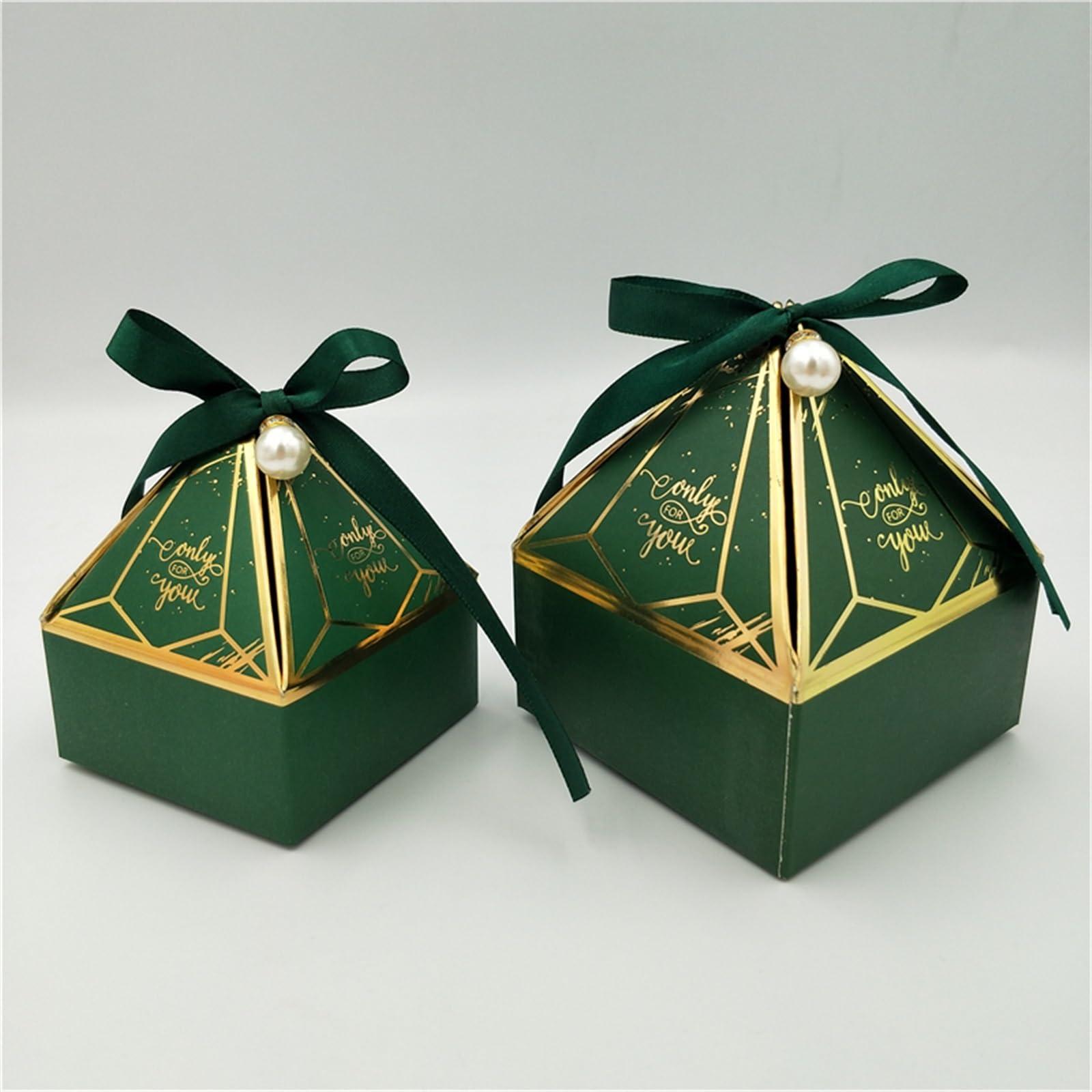 HMLTD Christmas Gifts Boxes Surprise Gift Box Gift Box Wedding Supplies Party Candy Box Baby Shower Paper Chocolate Boxes New Prismatic Creative Bronzing Packaging Boxes Gift Boxes for Presents, Shirt, Robe
