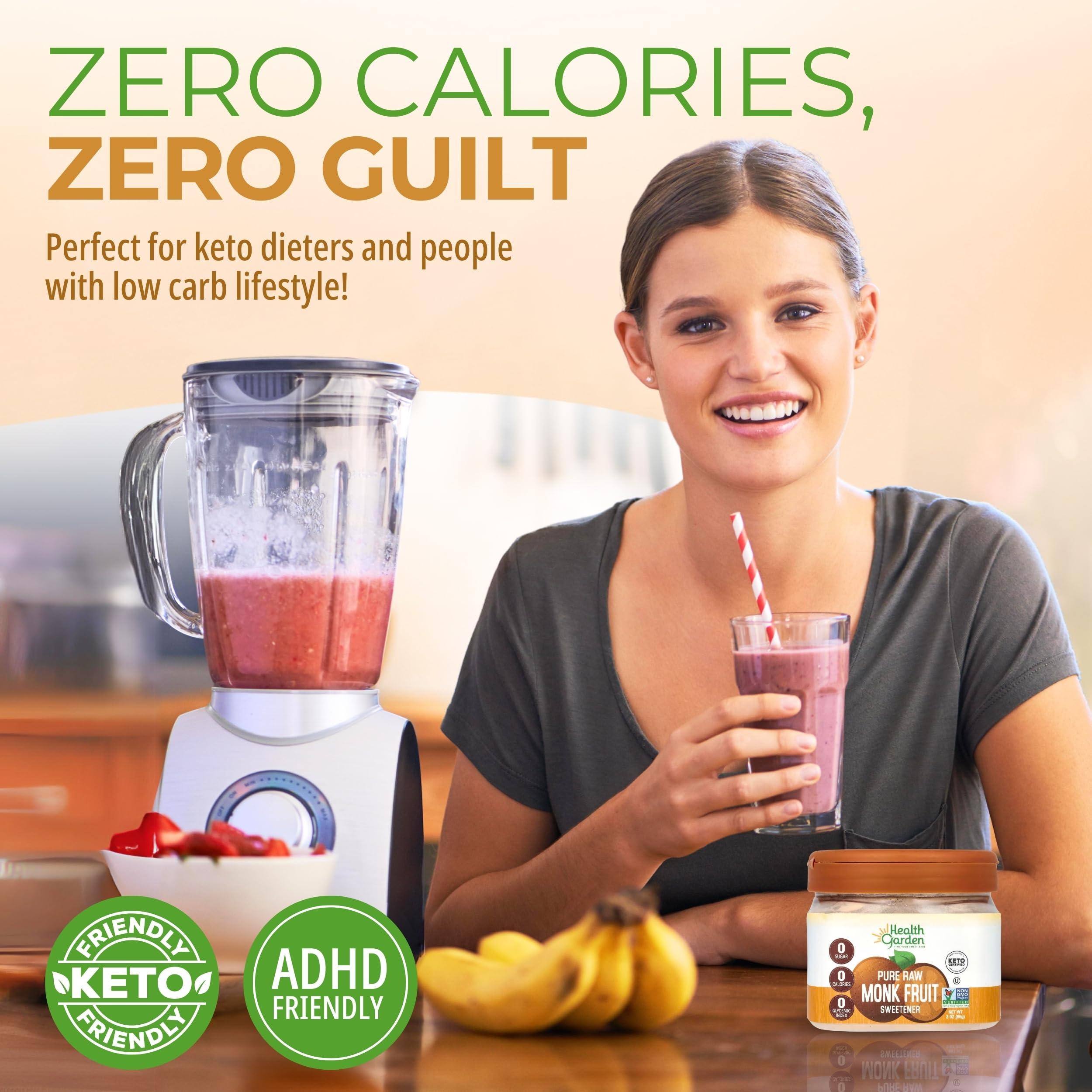 HEALTH GARDEN Raw Monk Fruit 3 oz Jar