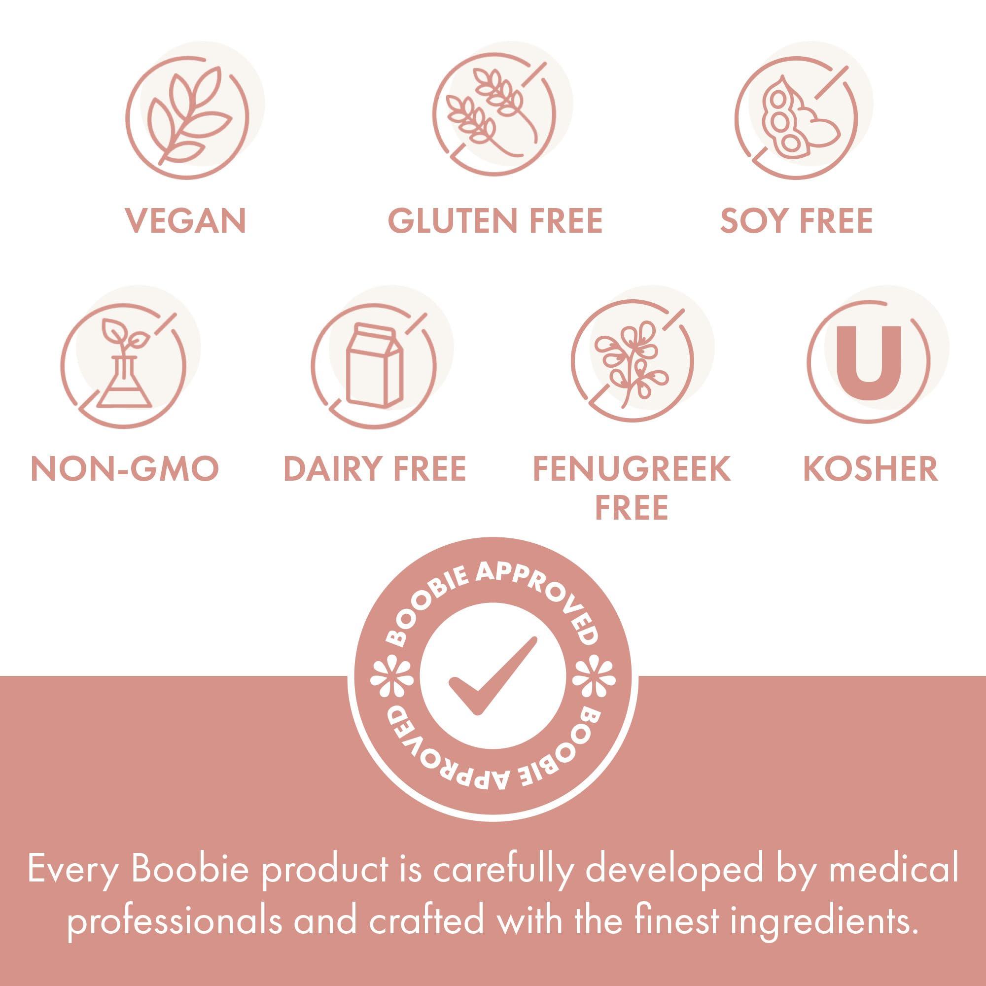 Boobie Brands Boobie Bar Superfood Oatmeal Chocolate Chip Lactation Bar for Breastfeeding Moms to Increase Milk Supply | #1 Selling Lactation Snack Bars | Vegan, Fenugreek-Free, Gluten-Free, Dairy-Free (7 Bars)