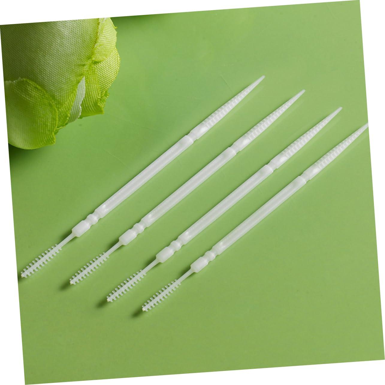 Healvian Healvian 1100pcs Brush Picks Brushless Toothpicks Dual Ended Tooth Pick Gumballs Toothpick Floss Tooth Floss Cleaning Gadgets for Teeth Toothpick Brush Toothbrush Boy Toothpicks White