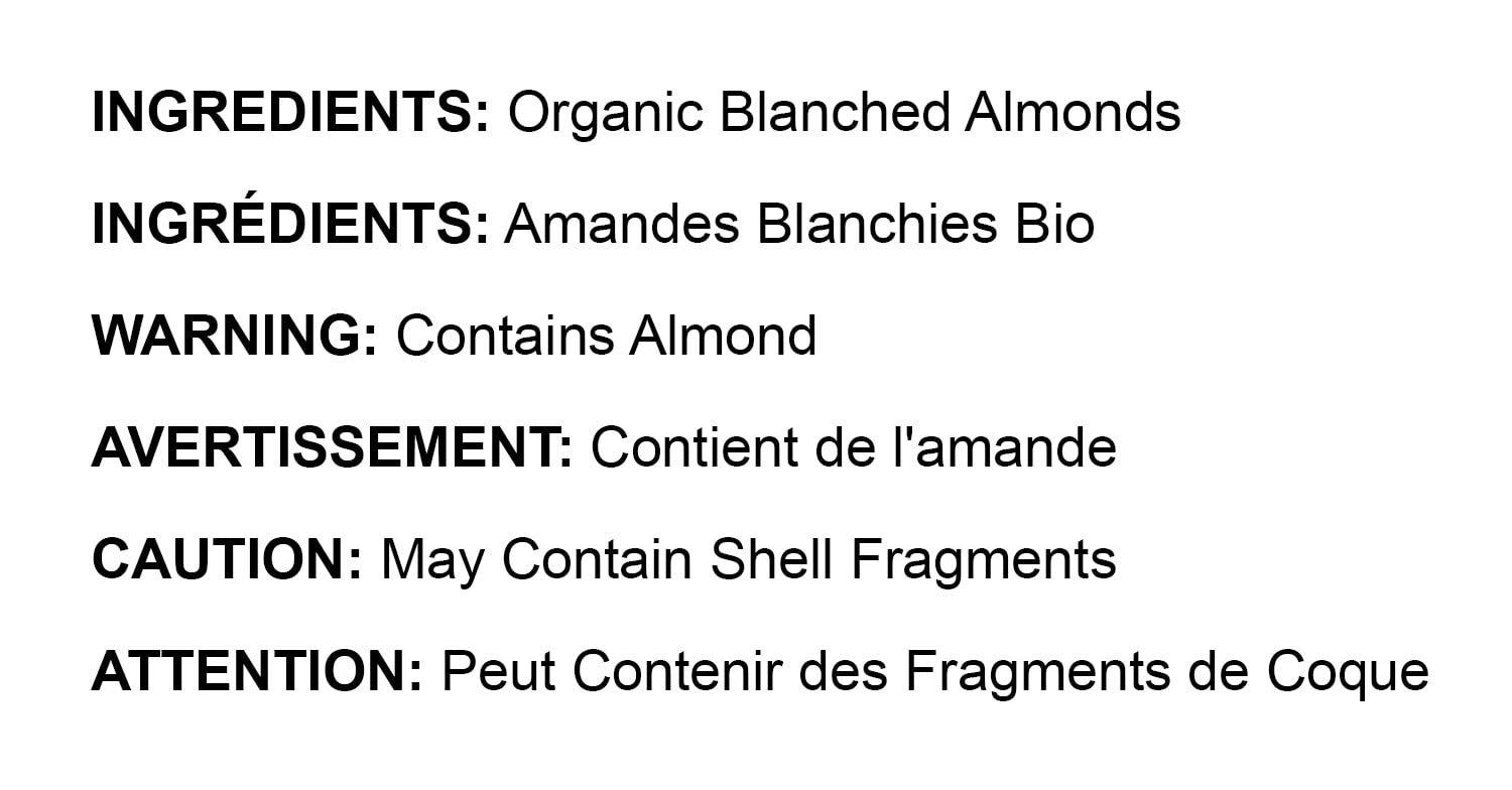 Food to Live Organic Blanched Slivered Almonds, 18 Pounds Non-GMO, Raw, Unpasteurized, Unsalted, Vegan, Keto, Paleo, Kosher, Bulk, High in Protein, Dietary Fiber. Great for Cooking, Baking, Salads and Cereals