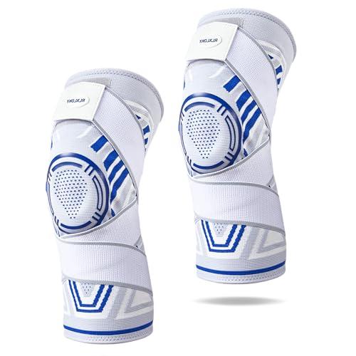 RLXLOKY RLXLOKY Knee Braces for Knee Pain, Men &women, 2 Pack knee braces set, Knee Brace Compression Sleeves, Knee Support for Running, Basketball, Volleyball, Football(L)