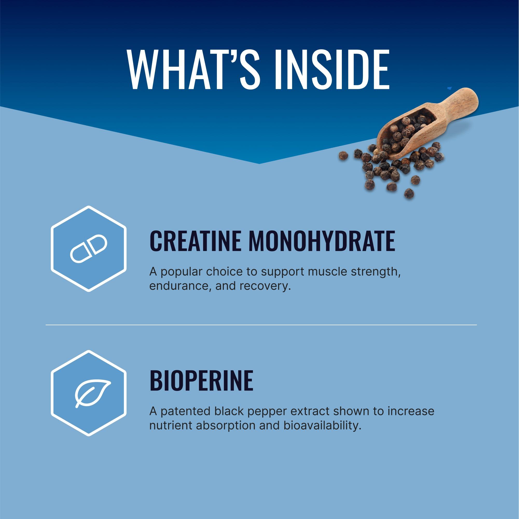 Approved Science Approved Science Creatine Monohydrate Powder with BioPerine - Workout Support - 60 Servings - 5000mg Per Serving - Unflavored - Pack of 2 - Non-GMO, Vegan