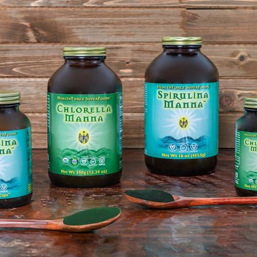 HEALTHFORCE SUPERFOODS HealthForce SuperFoods Spirulina Manna - Capsules - 150 Vegan Capsules