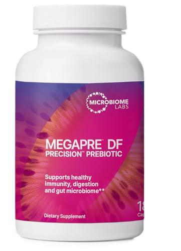 Microbiome Labs Microbiome Labs MegaPre Prebiotic Fiber Supplement in Vegetable Capsules - Prebiotic Supplement with Clinically Tested Oligosaccharides - Support Microbial Diversity & Gut Health (180 Capsules)