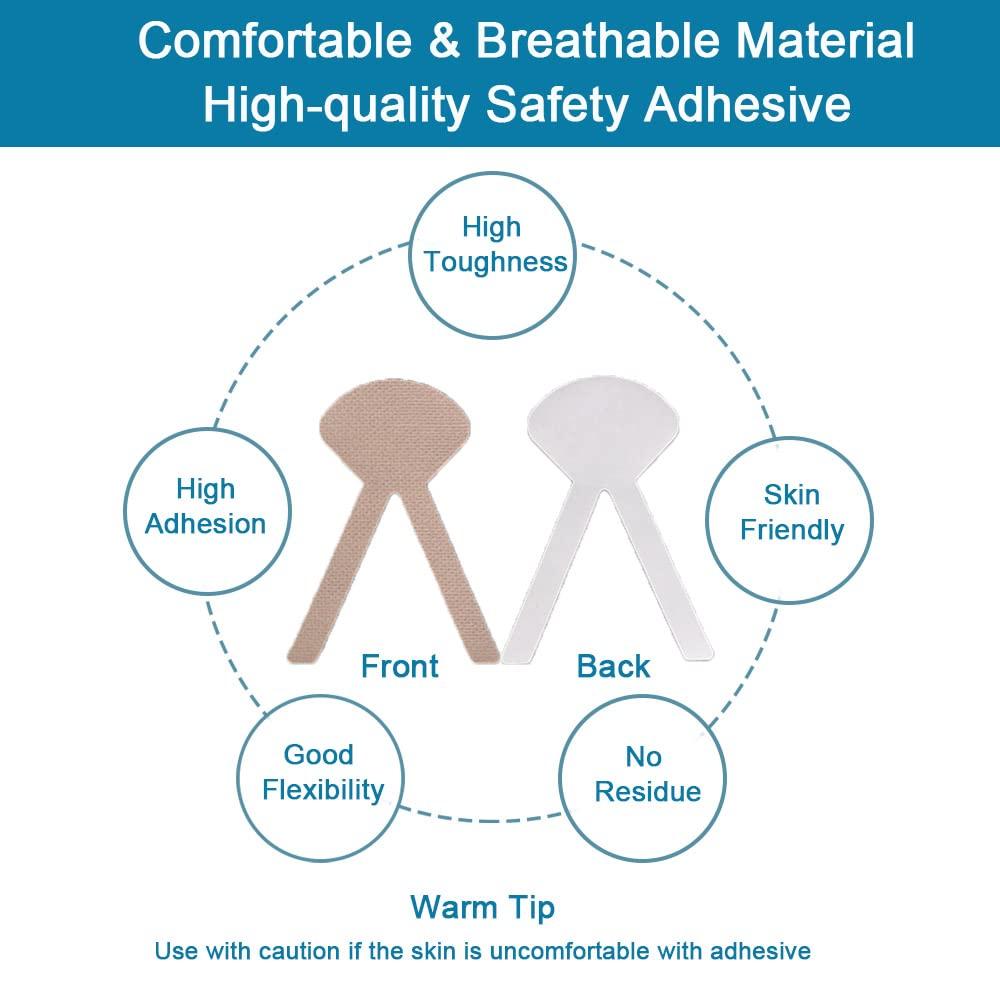 BAOZENP BAOZENP Nasal Tube Holder - Nasogastric Feeding Tube Fastener Catheter Fixed Tape Sticker Nursing Supplies for Home care, Clinic, 50 pcs