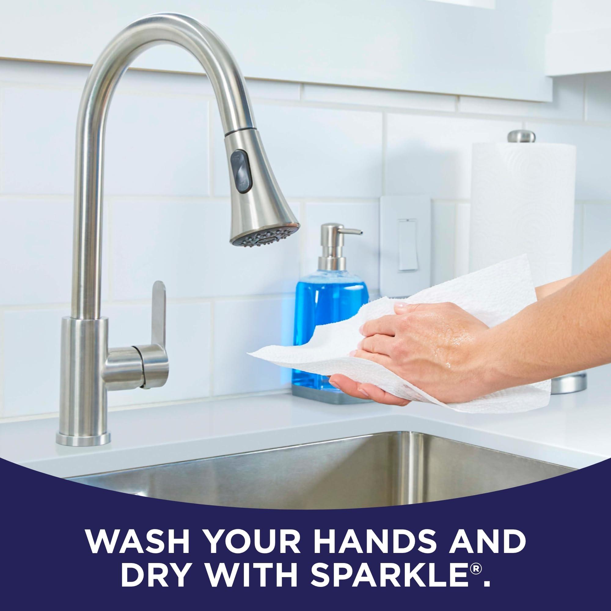 SPARKLE Sparkle Pick-A-Size Paper Towels, 24 Double Rolls = 48 Regular Rolls, Everyday Value Paper Towel with Full and Half Sheets