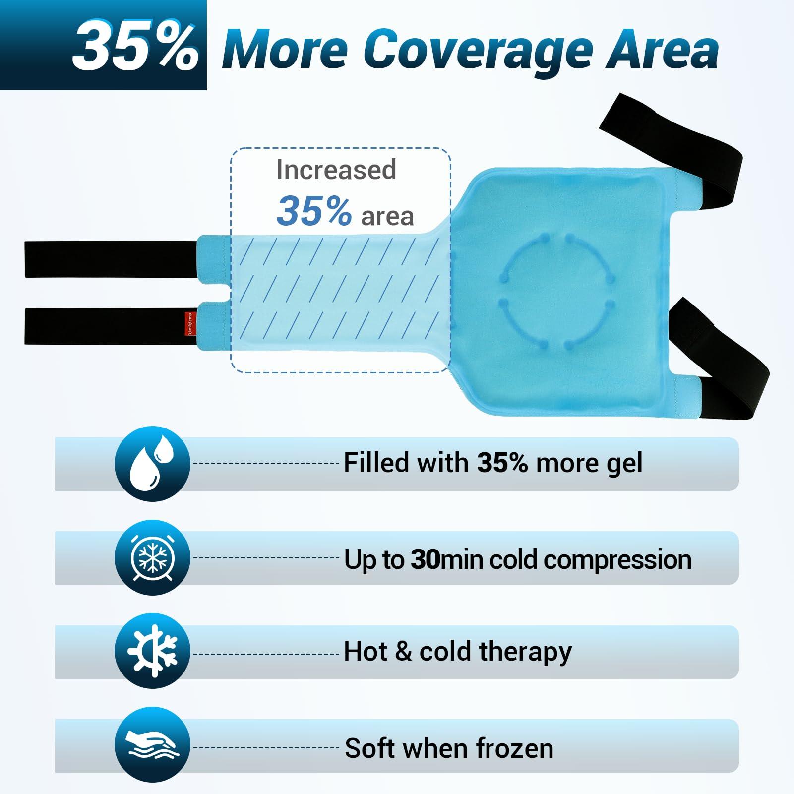 Comfytemp Comfytemp Extra Large Knee Ice Pack Wrap and Wrist Ice Pack Wrap for Carpal Tunnel Relief Bundles
