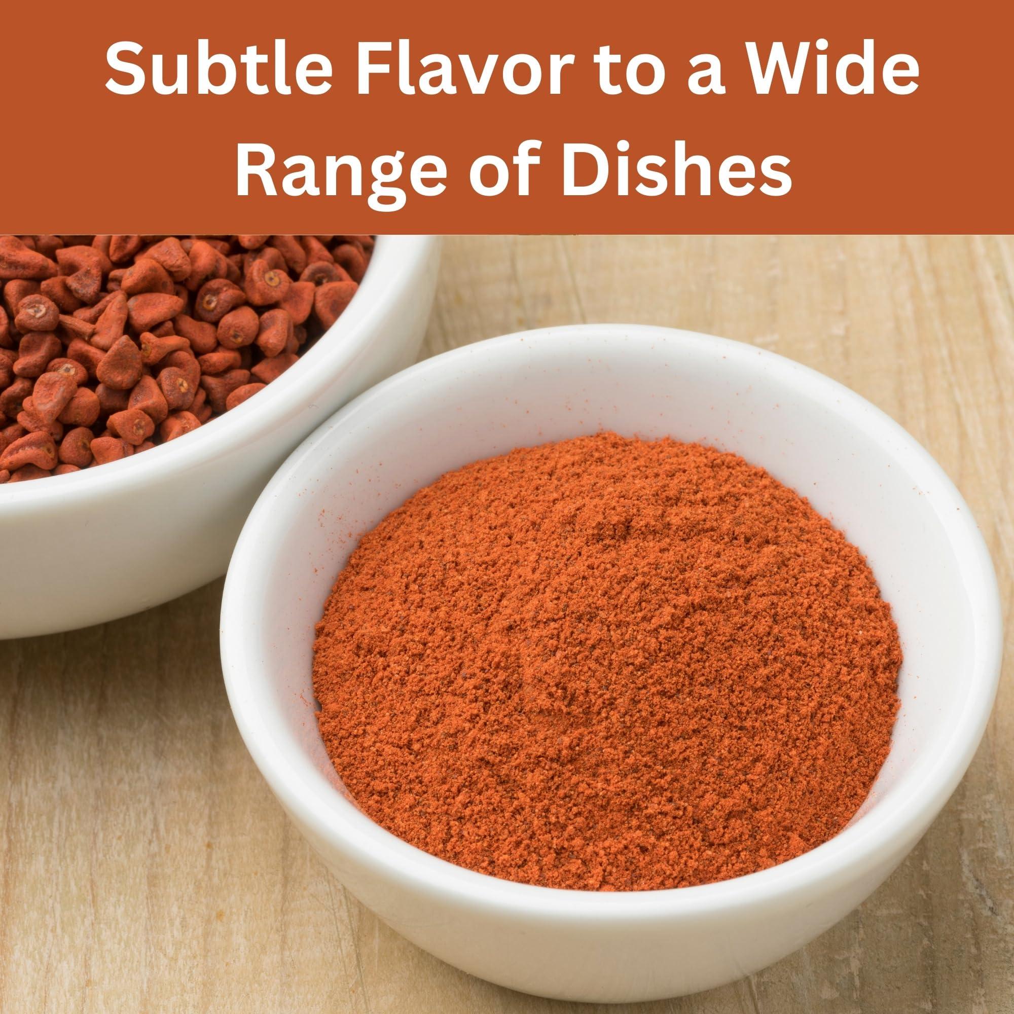 SPICY ORGANIC SPICY ORGANIC Annatto Powder 8 oz. Certified USDA Organic - Ground Achiote Seed Spice for Seasoning and Cooking