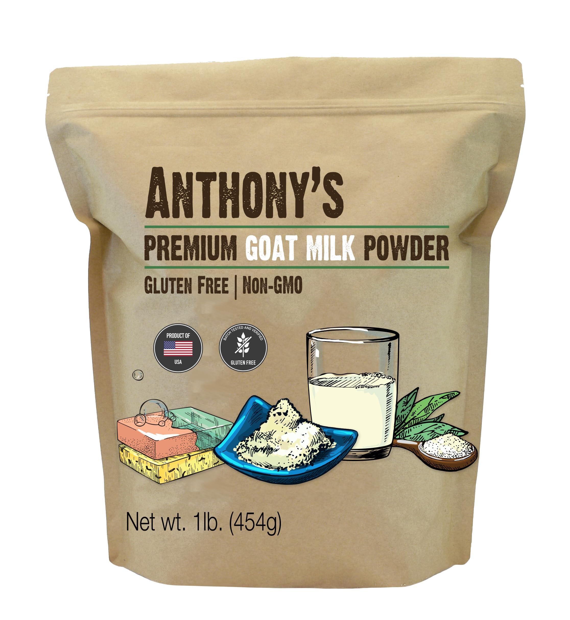 Anthony's Anthony's Premium Goat Milk Powder, 1 lb, Gluten Free, Non GMO, No Additives