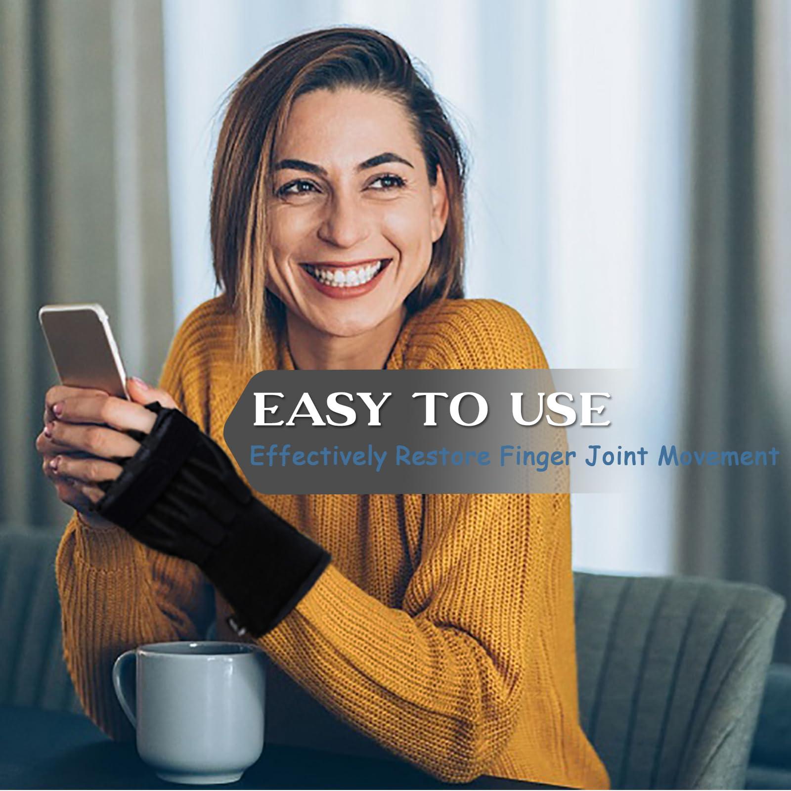 Feamero Feamero Radial Nerve Palsy Splint, Adjustable Finger Extension Brace, Lift Elastic Splint for Drop Wrist, Radial Nerve Injury, Mcp Arthroplasty, Crutch Palsy Treatment, Fit Left & Right Hand