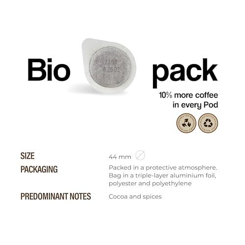 DONGIO CAFFE Dongi Caff Espresso Venezia (decaffeinated), ESE 44mm Pods, Blended and Roasted in Italy 50 Single-Serve Coffee Pods, Med-Dark Roast (Intensity 8/10)