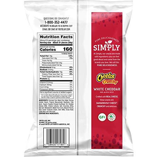 Cheetos Simply Cheetos Crunchy White Cheddar, 8.5 Oz