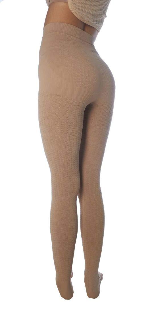 CzSalus CzSalus Lipedema, Lymphedema Support Slimming Compression Leggins (Kl1 18-21 mmHg) - (Nude, XS)