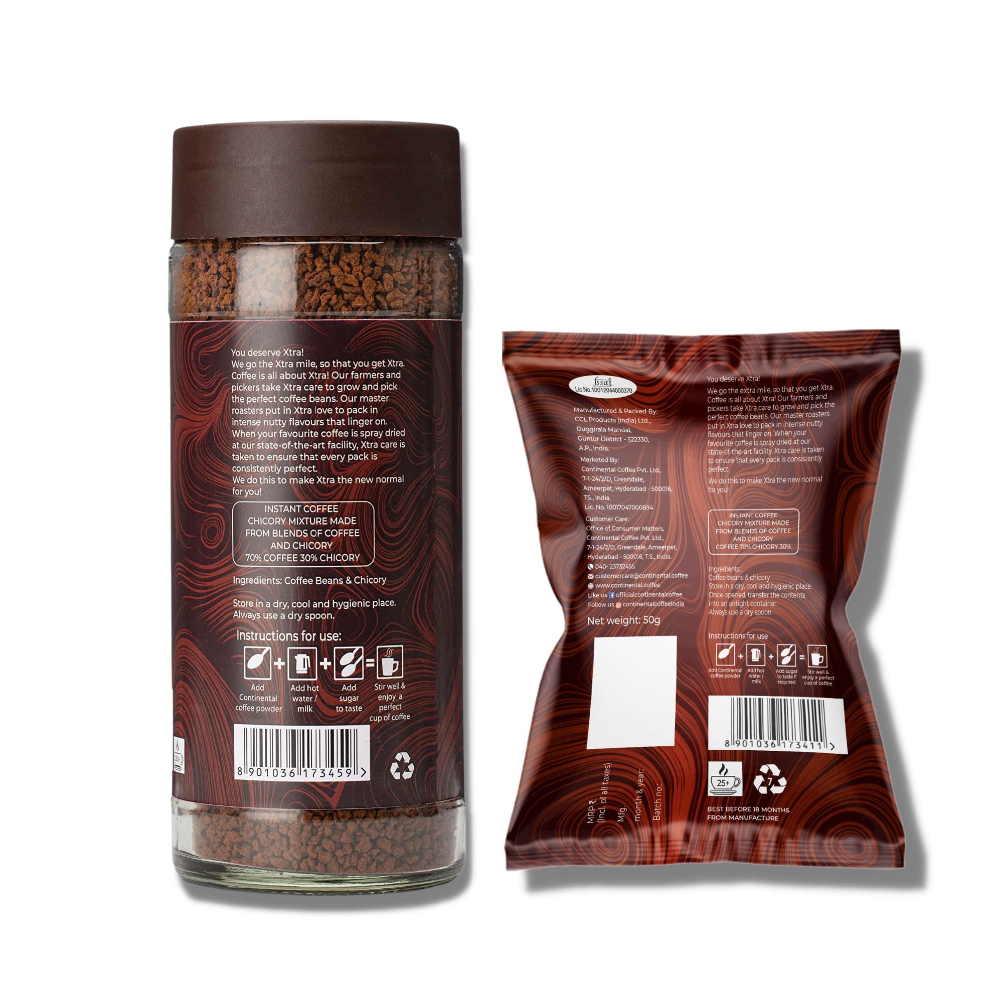 Continental Coffee Continental Xtra Instant - Strong Coffee (200g + 50g) Combo Pack