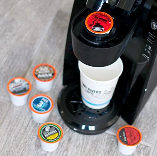 Two Rivers Coffee Two Rivers Coffee Bold Roast Coffee Pods for Single Serve Coffee Pod Brewers Including 2.0, Variety Sampler Pack, 100 Count