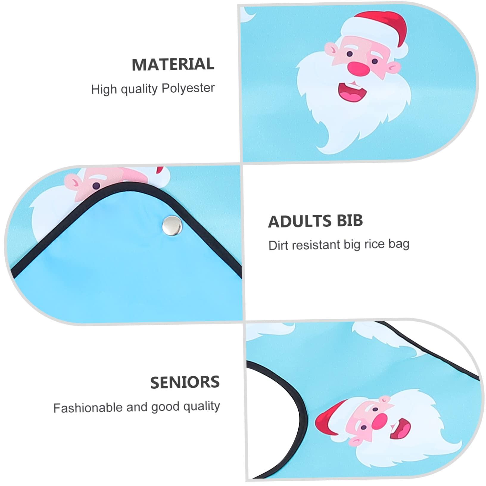 Healeved Healeved 2 Pcs Elderly Bib Men and Women Bib Silicone Bibs for Babies Dinner Bibs Adult Bibs for Women Mens Aprons Practical Eating Bib Senior Bibs Miss Clothing Polyester Water Proof