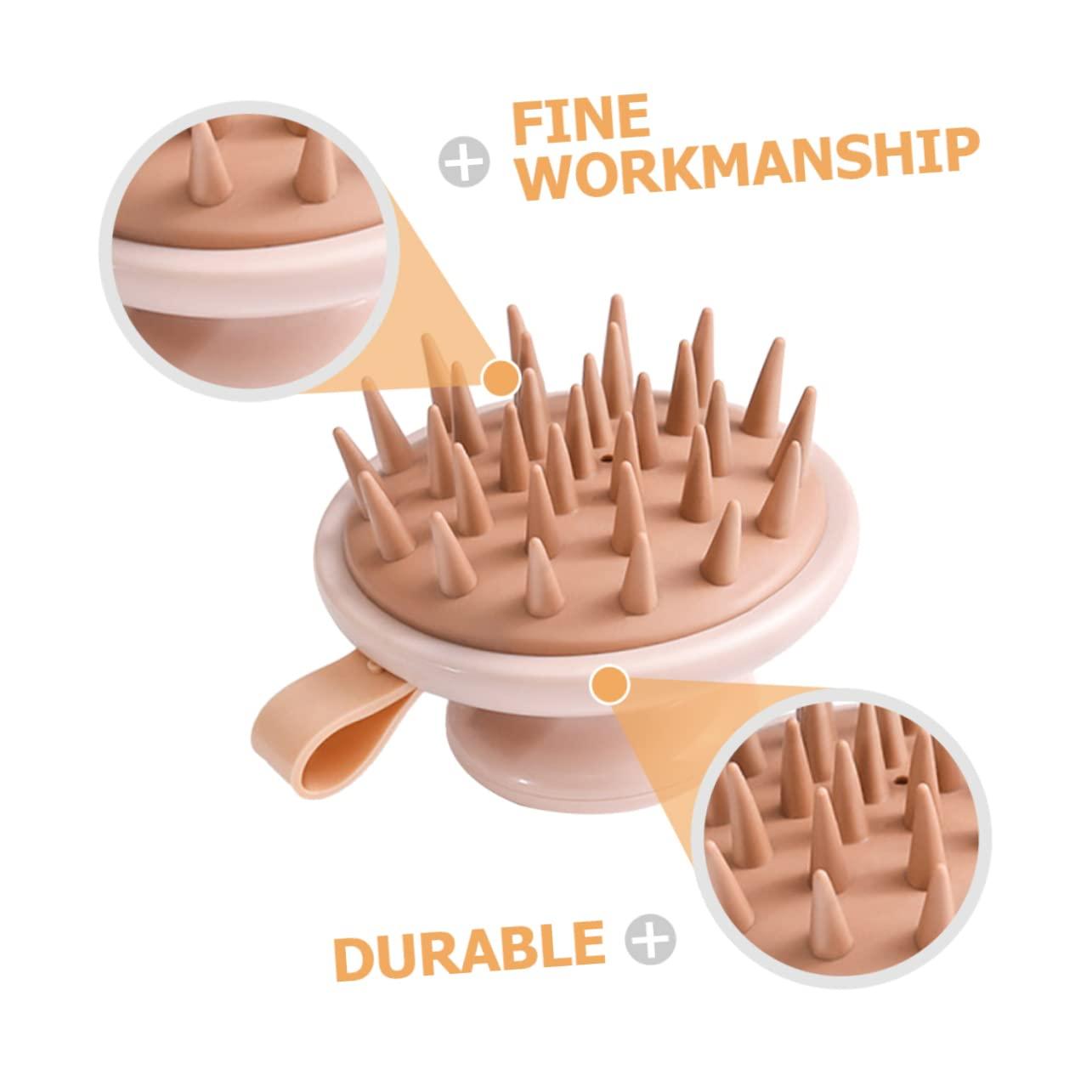 Beatifufu Beatifufu Silicone Shampoo Brush Hand Held Shampooer Silicone Scalp Scrubber Hair Massager Hand- Held Head Scrubber Hair Care Shampoo Brush Bath Scrubber Hair Scalp Massagers Shower