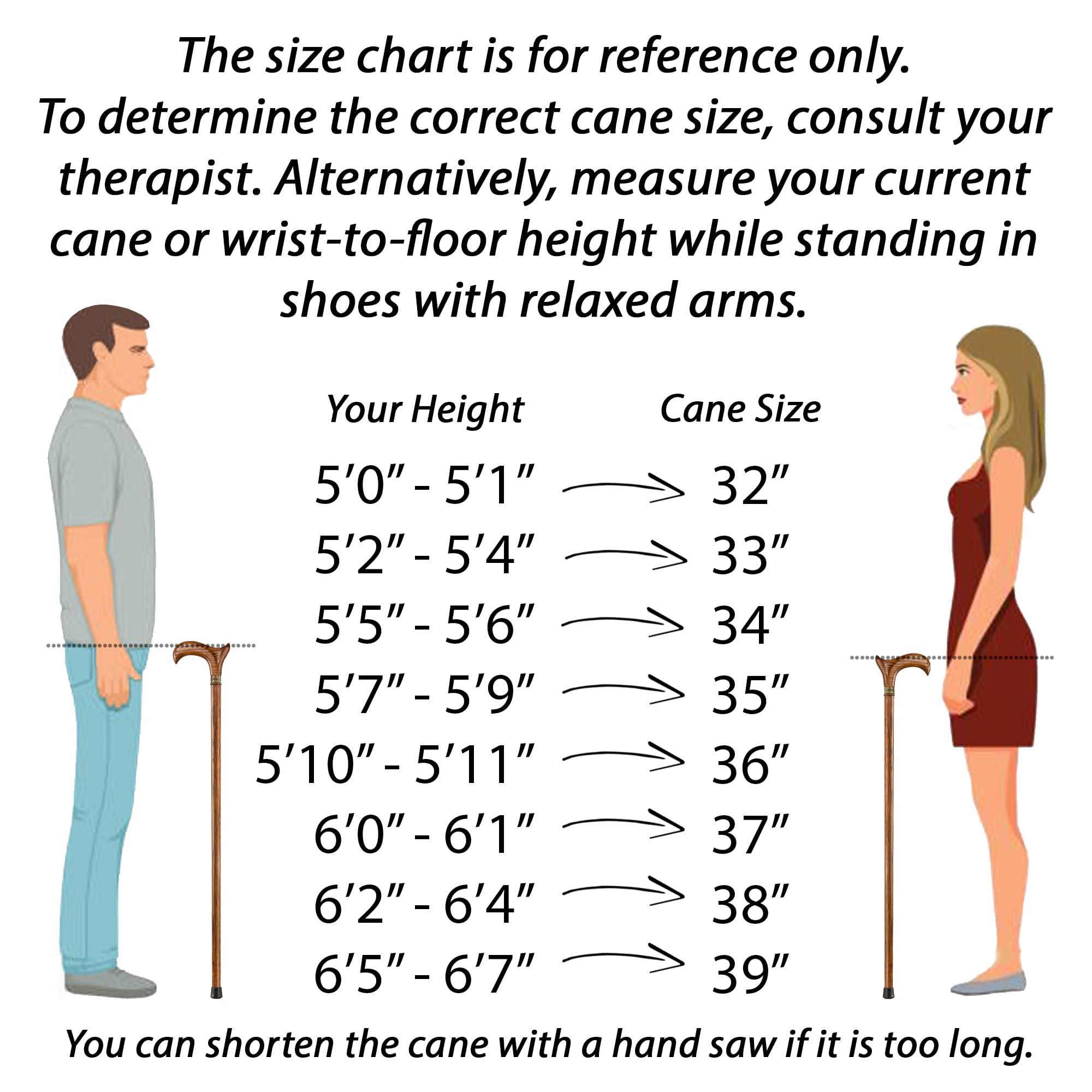 Asterom Asterom Walking Cane - Ergonomic Wooden, Cane for Women & Men - Walking Sticks for Seniors, Unique, Wood (Caramel, 37 Inches)