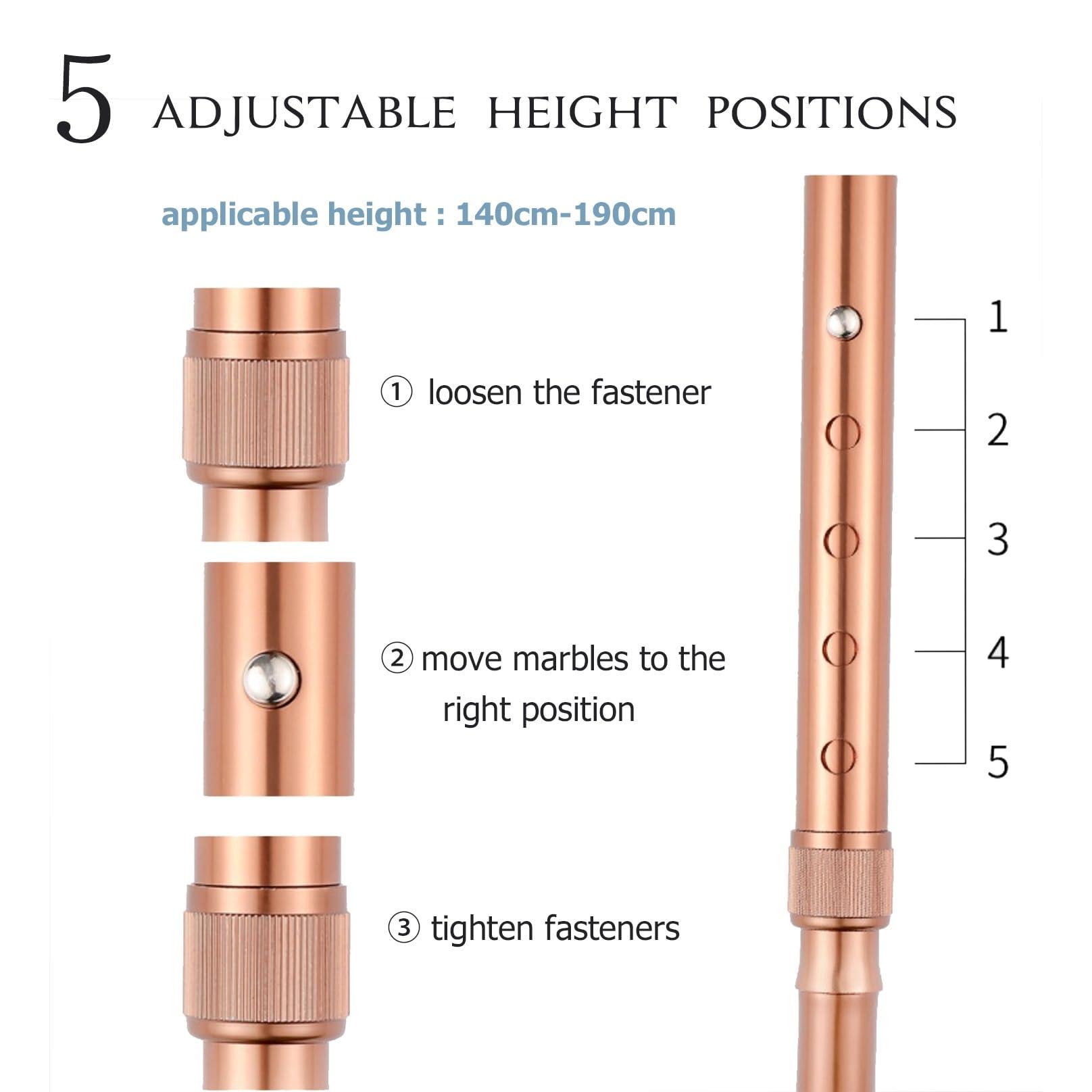 NGEWFGH NGEWFGH Elderly Crutch, Rotating Quad Cane Height Adjustable Daily Living Aids with Night Light Walker Sticks Support up to 150kg for Seniors Aged Parents (Color : Black)